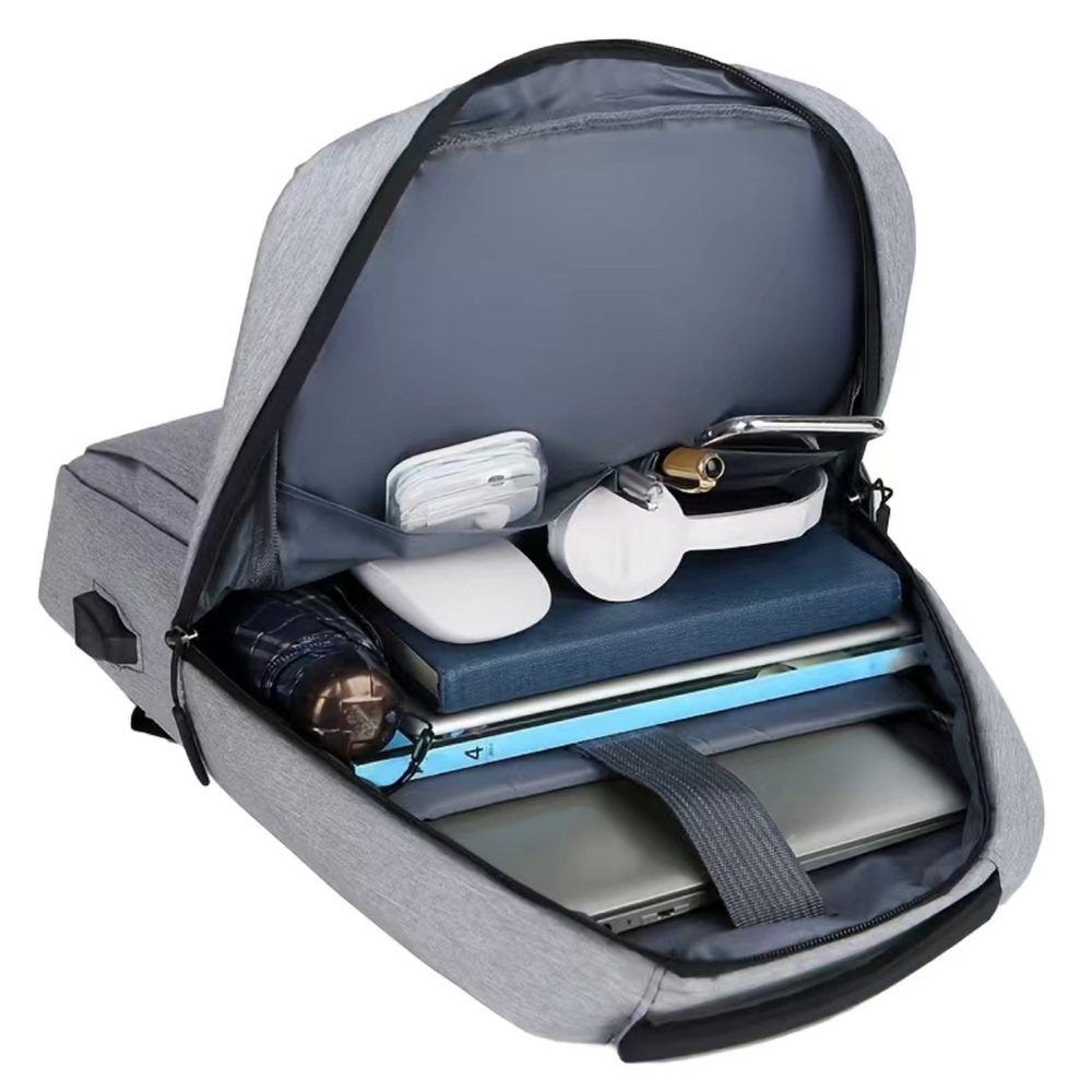 Fashion Casual Water Resistant Anti-Theft Backpack With USB Port